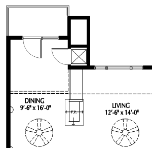 808 Berry_1 Bedroom LoftFloor Plan